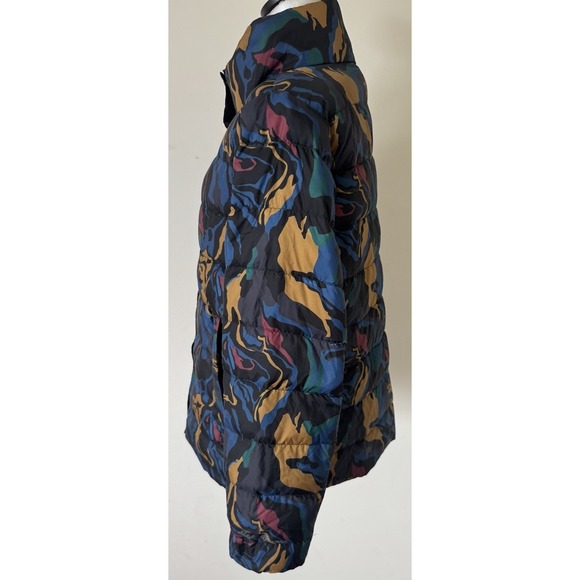 Eddie Bauer Stratustherm Goose Down Puffer Jacket Camo Womens Medium - Picture 5 of 12